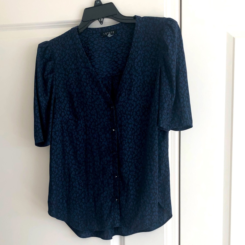 Navy blouse